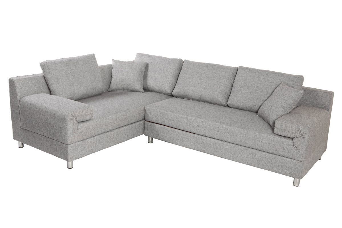 Sof esquinero izquierdo convertible gris CHICAGO
