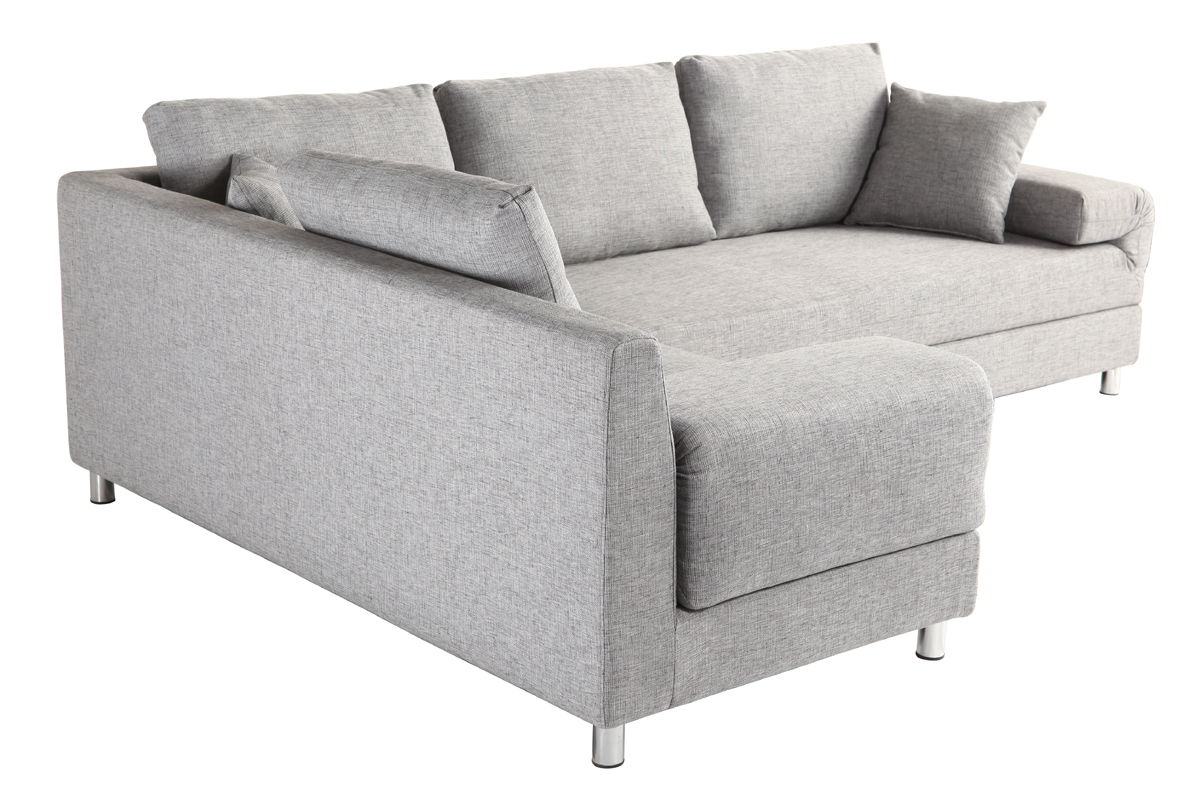 Sof esquinero izquierdo convertible gris CHICAGO