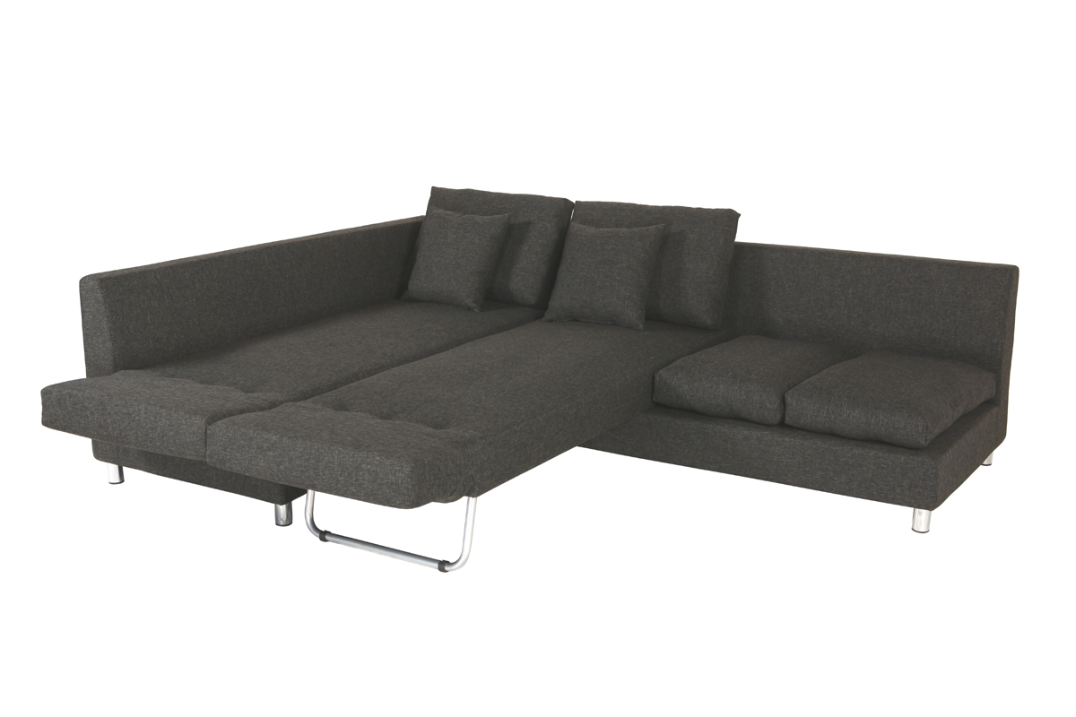 Sof� esquinero izquierdo convertible negro CHICAGO