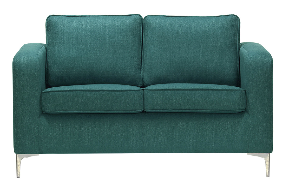 Sof moderno 2 plazas azul petrleo HARRY