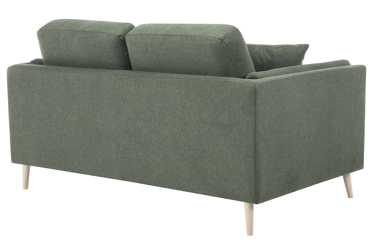 Sof moderno 2plazas de tela verde caqui VOGUE