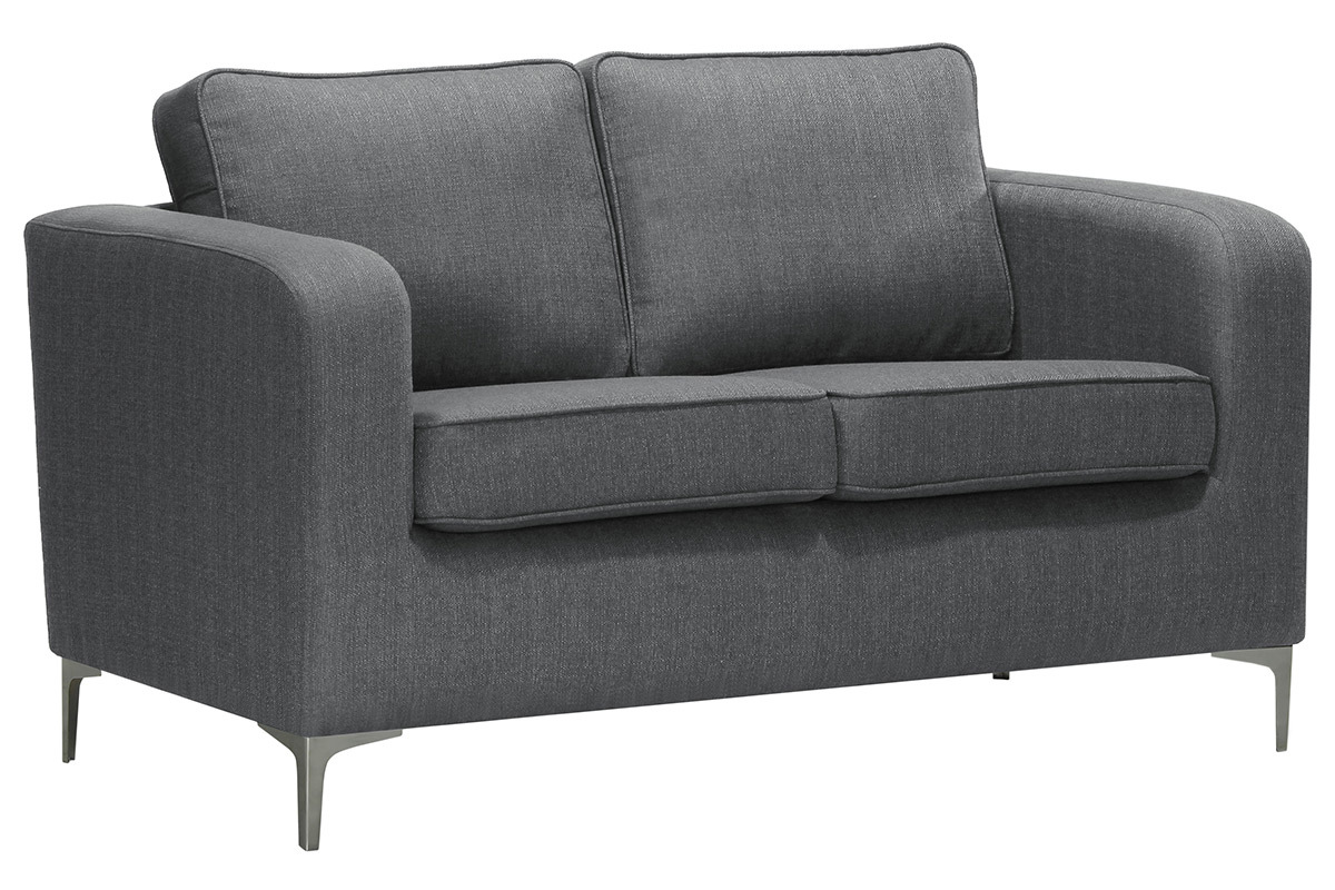 Sof moderno 2 plazas gris claro HARRY