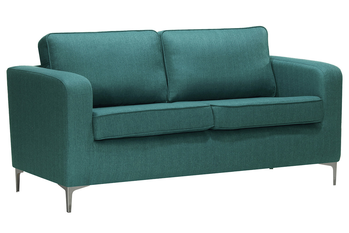 Sof� moderno 3 plazas azul petr�leo HARRY