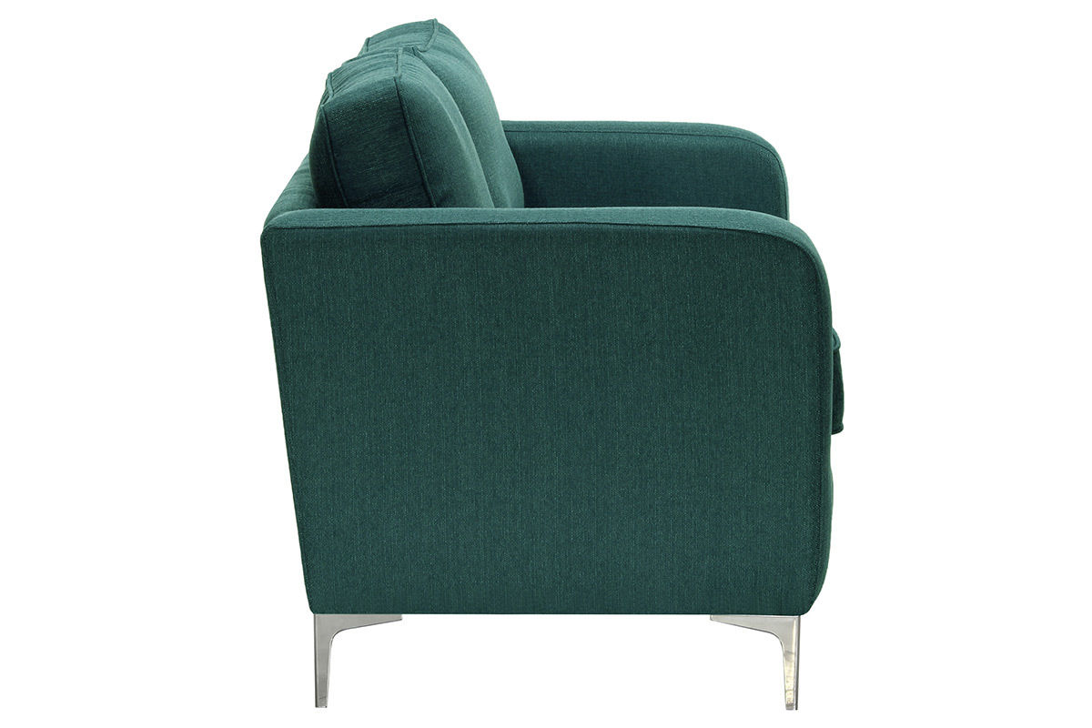 Sof� moderno 3 plazas azul petr�leo HARRY