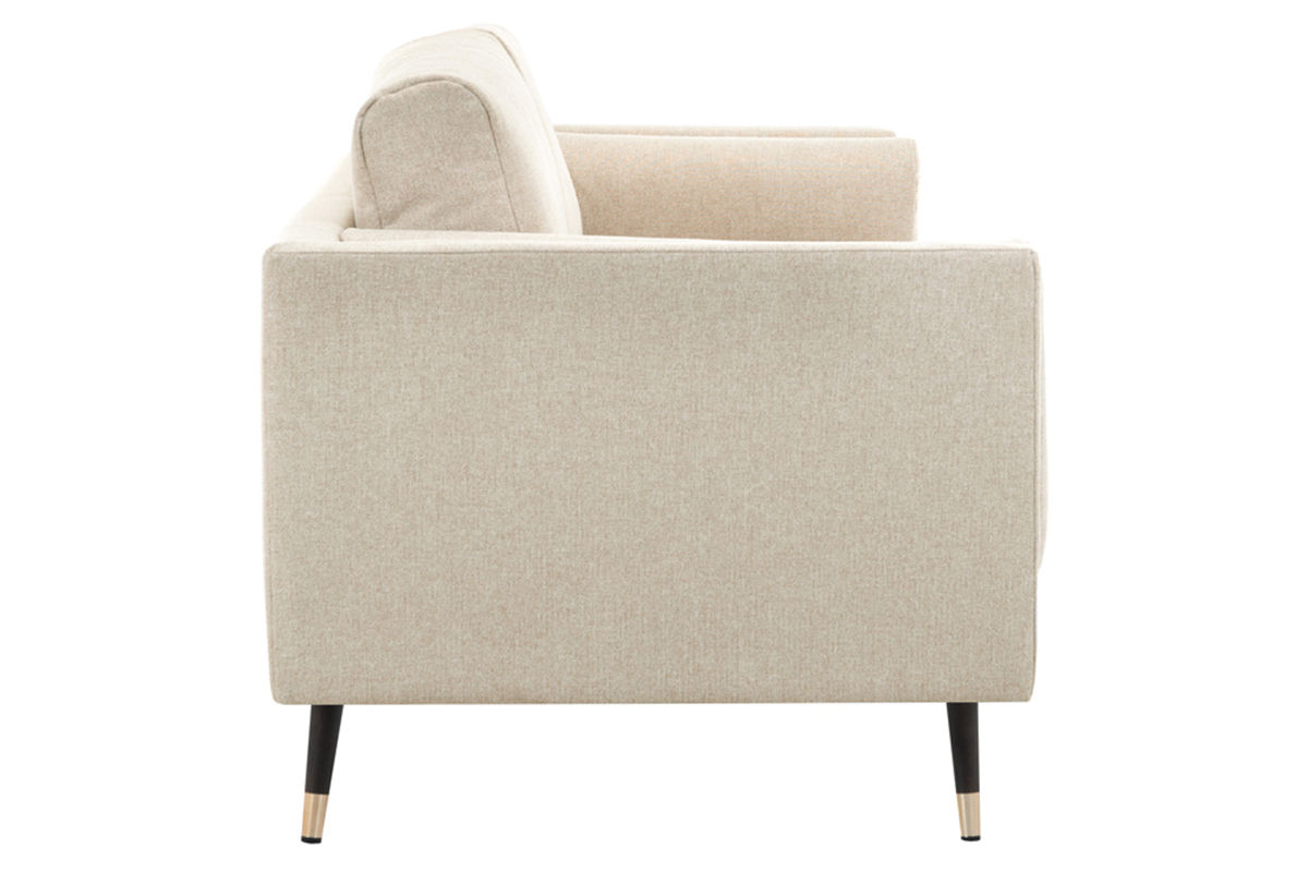 Sof moderno 3plazas de tela beige capuchino jaspeado STING