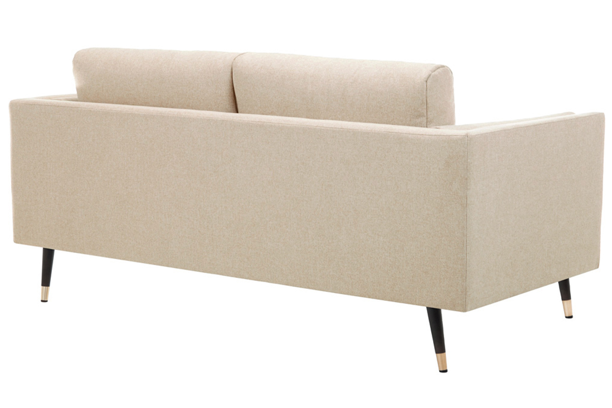 Sof moderno 3plazas de tela beige capuchino jaspeado STING