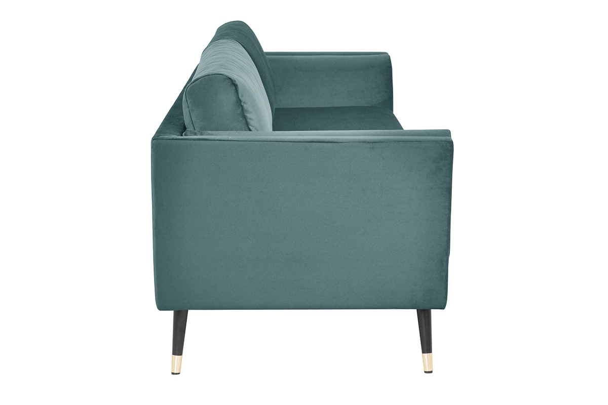 Sof moderno 3plazas de terciopelo verde grisceo STING