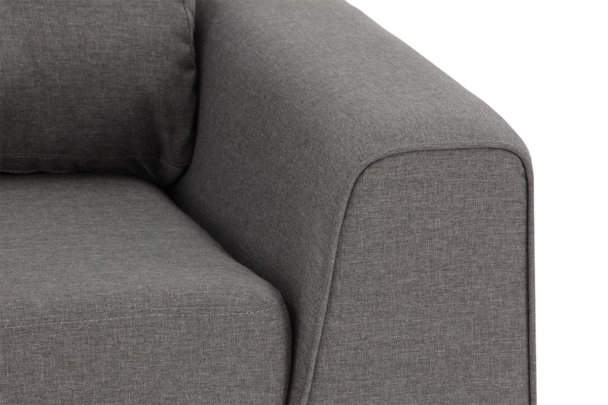 Sof moderno 3 plazas gris claro EBONY