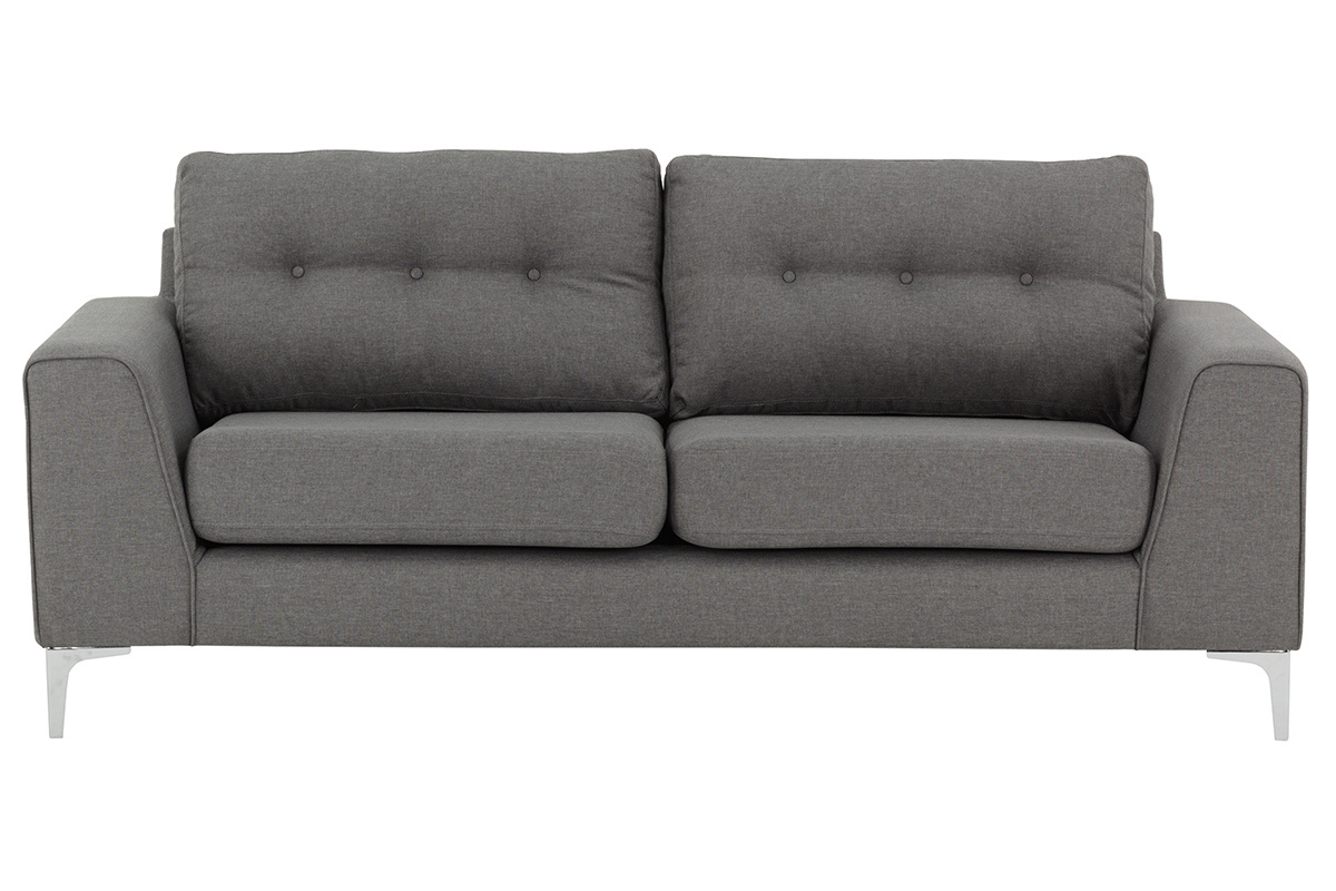 Sof moderno 3 plazas gris claro EBONY
