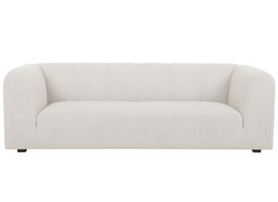 Sofá moderno de tela beige 4 plazas OLIVEIRO
