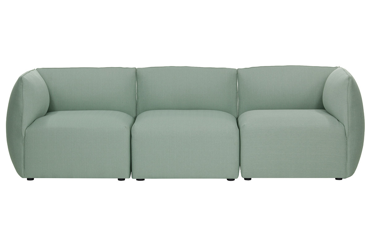 Sof moderno modulable azul claro 3 plazas MODULO
