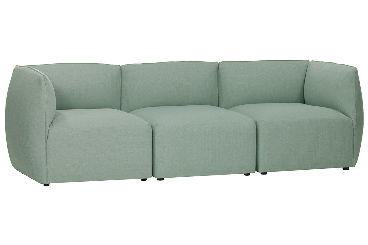 Sof moderno modulable azul claro 3 plazas MODULO
