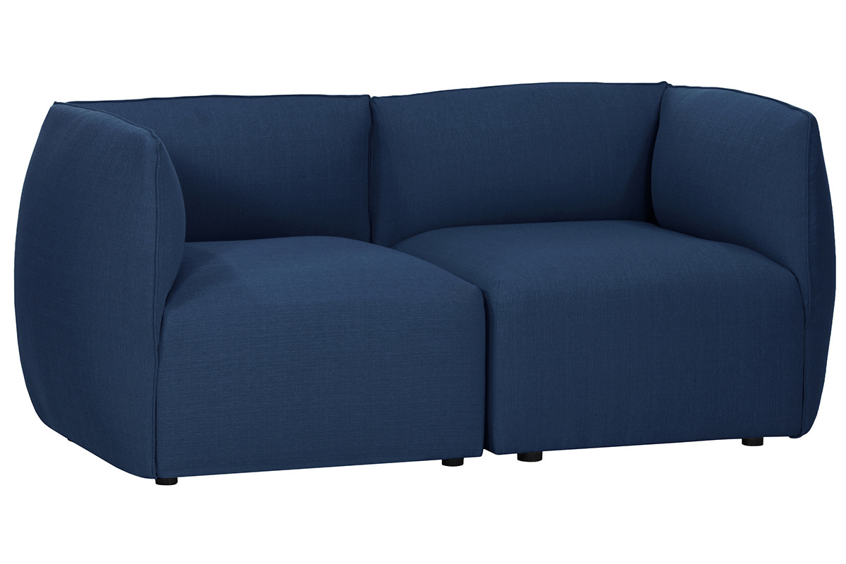Sof moderno modular azul oscuro 2 plazas MODULO