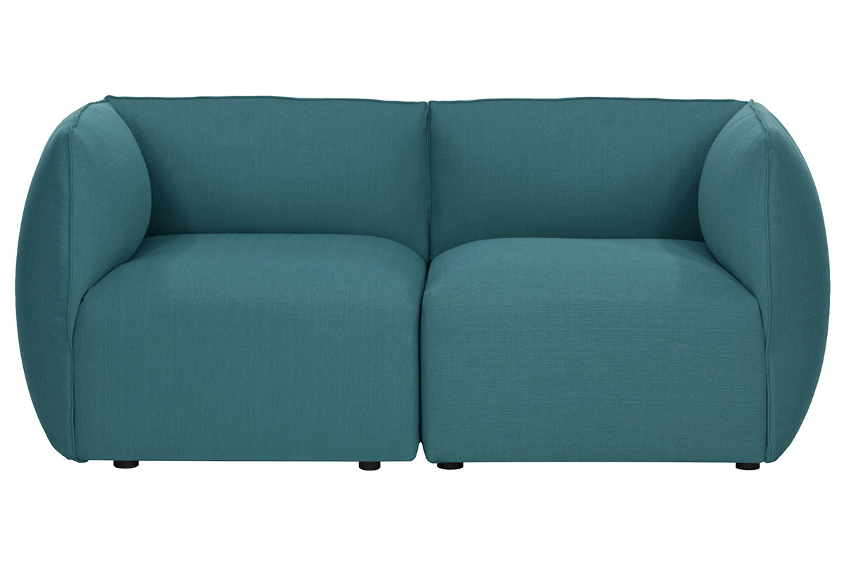 Sof moderno modular azul petrleo 2 plazas MODULO