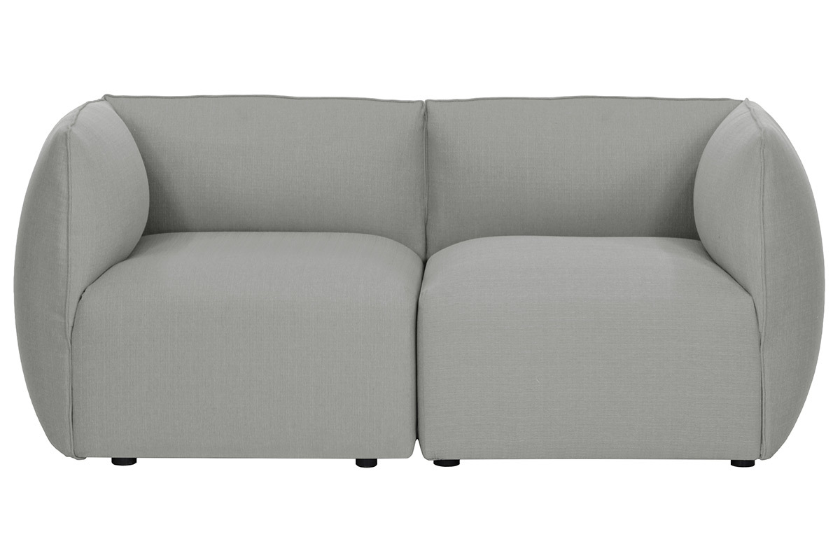 Sof moderno modular gris 2 plazas MODULO