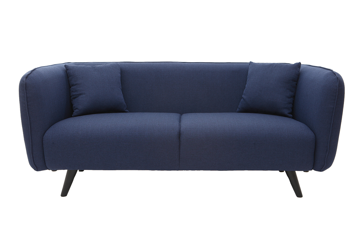 Sof moderno tejido azul oscuro 3 plazas MOONLIGHT