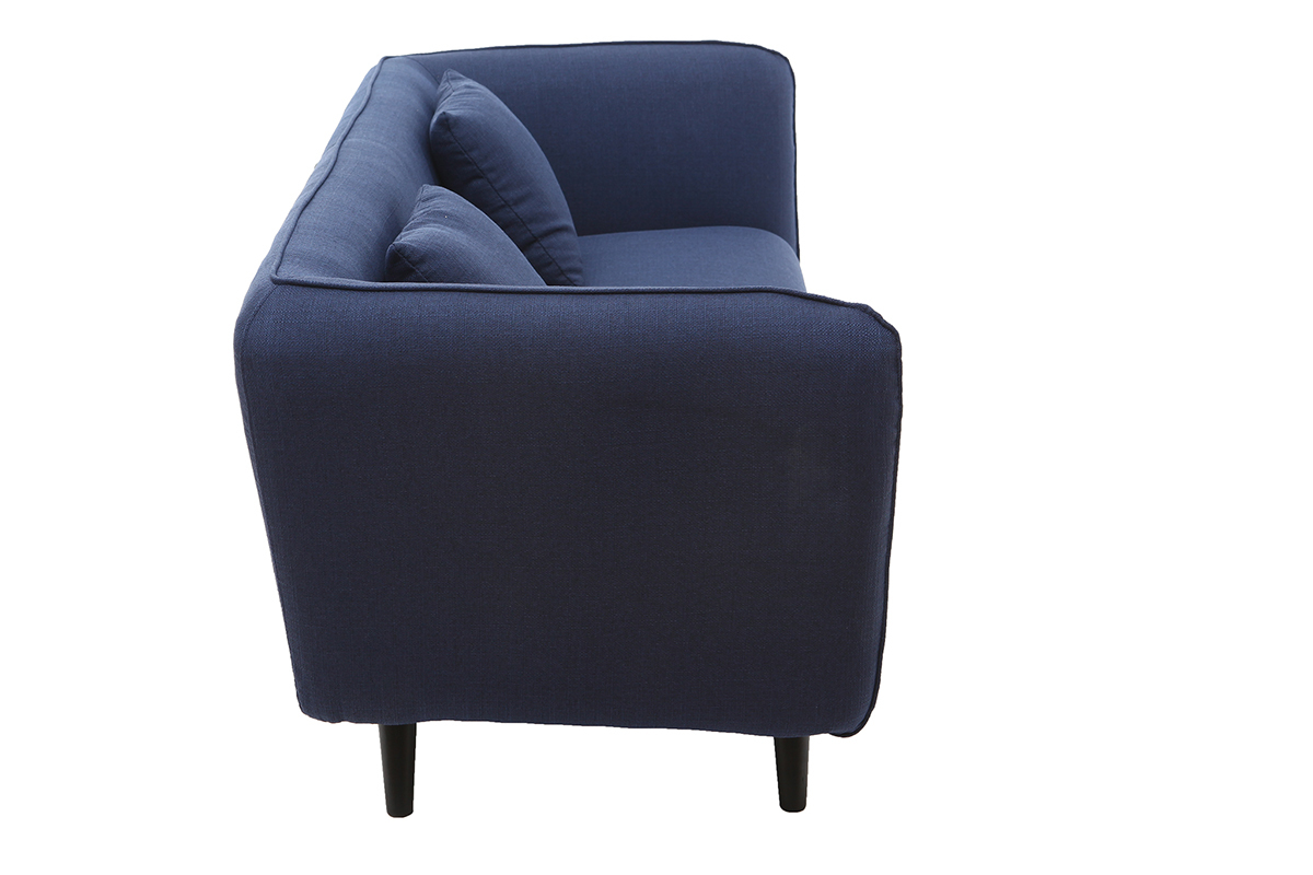 Sof moderno tejido azul oscuro 3 plazas MOONLIGHT