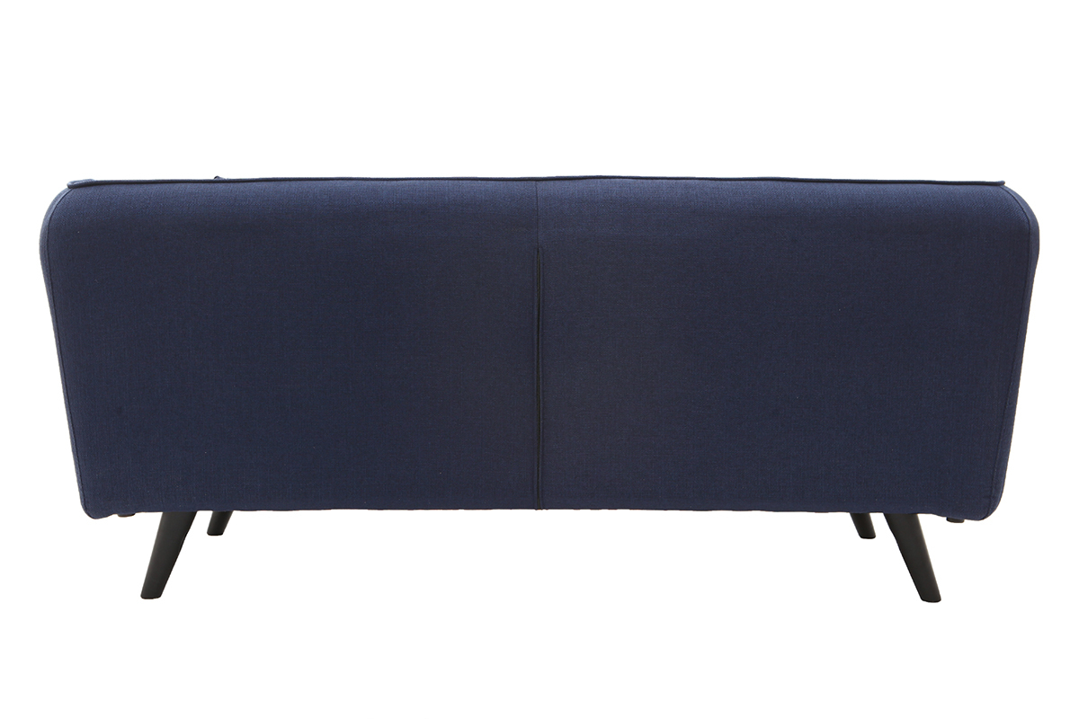Sof moderno tejido azul oscuro 3 plazas MOONLIGHT