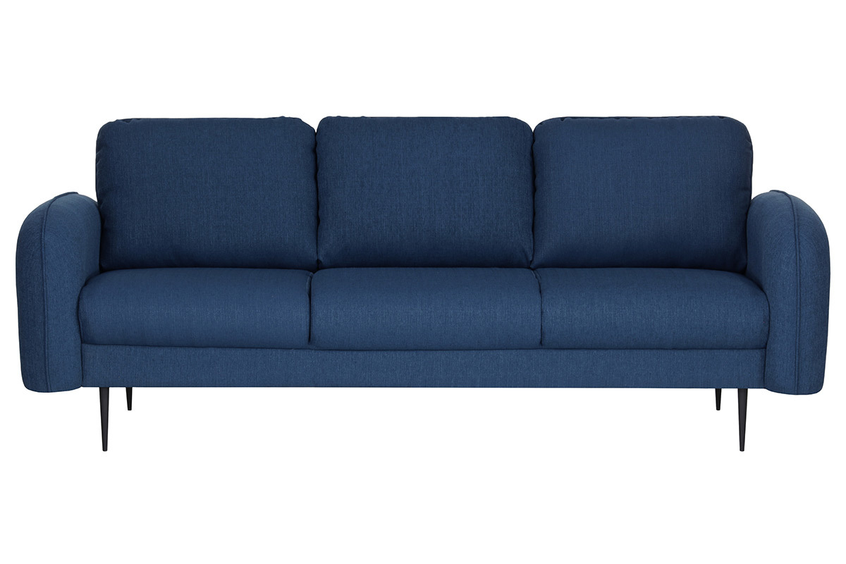 Sof moderno tejido azul oscuro 3 plazas SIDI