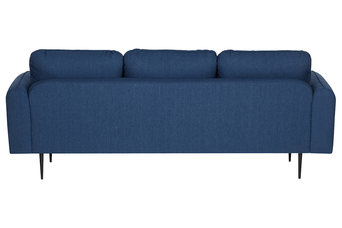 Sof moderno tejido azul oscuro 3 plazas SIDI