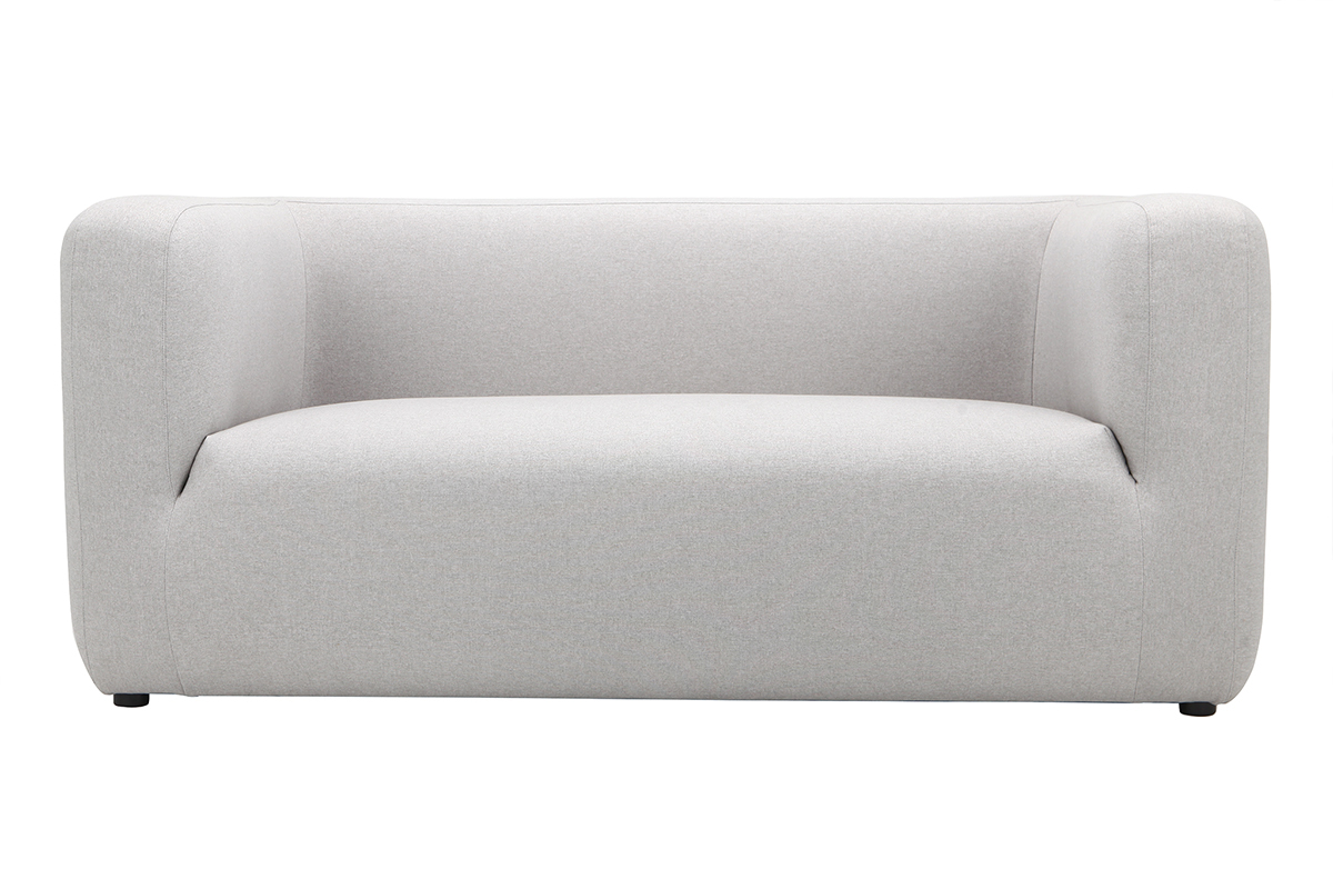 Sof moderno tejido gris 2 plazas BACIO