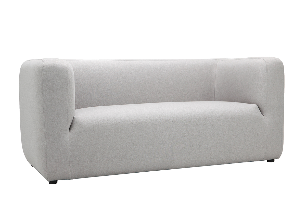Sof moderno tejido gris 2 plazas BACIO