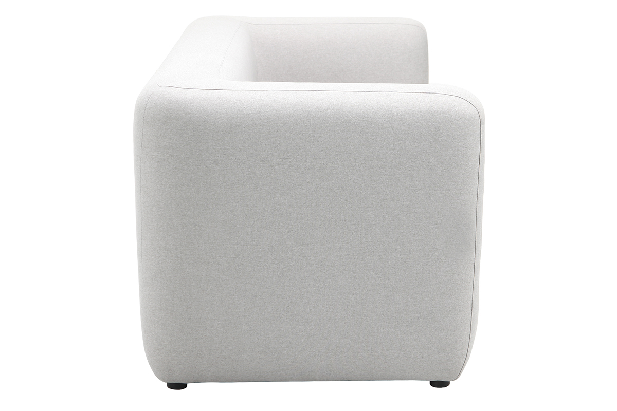 Sof moderno tejido gris 2 plazas BACIO