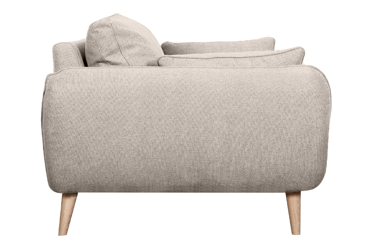 Sof nrdico 2plazas beige con patas de haya maciza CREEP