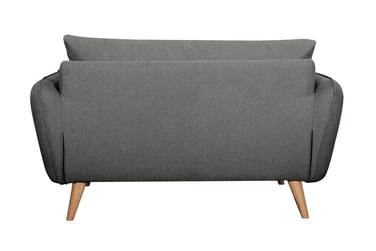 Sof nrdico 2plazas gris antracita con patas de haya maciza CREEP