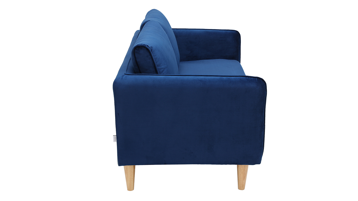 Sof nrdico 2 plazas terciopelo azul KURT