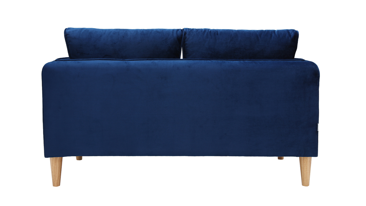 Sof nrdico 2 plazas terciopelo azul KURT