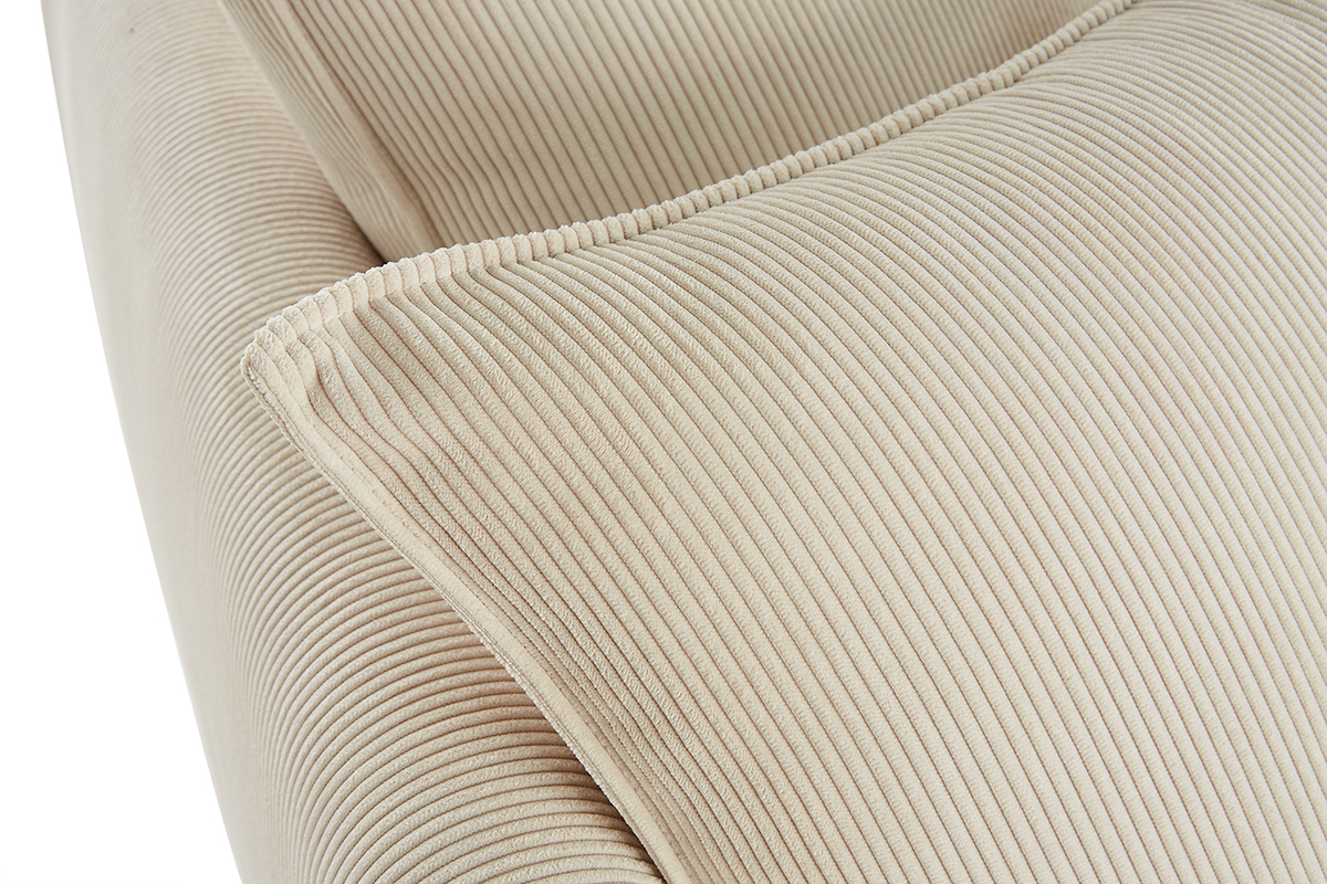 Sof nrdico 3plazas de pana beige OLYMPIA