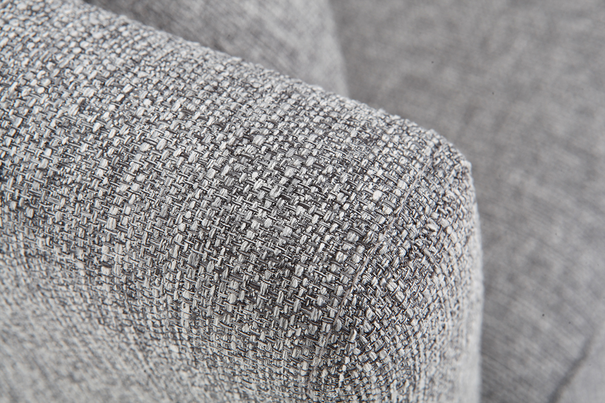 Sof nrdico 3 plazas gris claro desenfundable patas madera OSLO