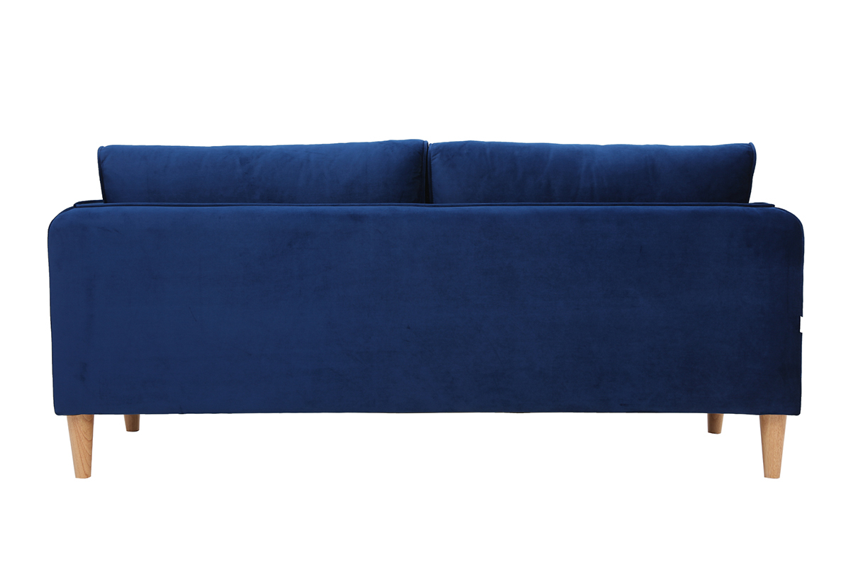 Sof nrdico 3 plazas terciopelo azul KURT