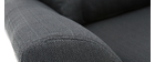 Sofá nórdico tejido gris antracita  3 plazas ALICE