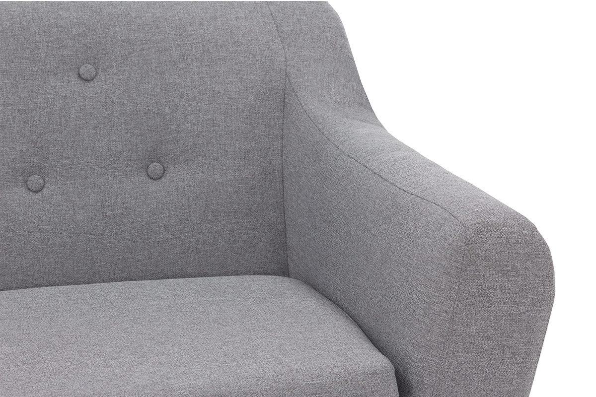 Sof rinconera reversible 3 plazas gris claro LOFA