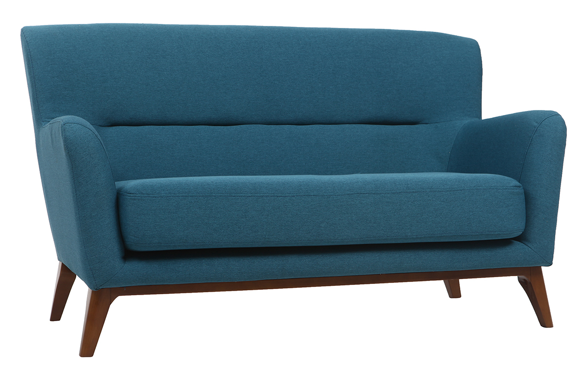 Sof� vintage 2 plazas azul petroleo MARKUS