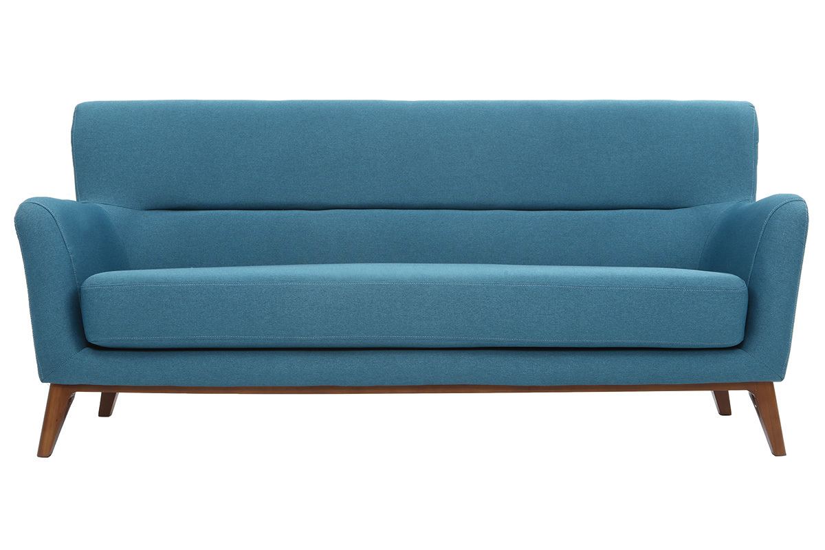 Sof vintage 3 plazas azul petrleo MARKUS