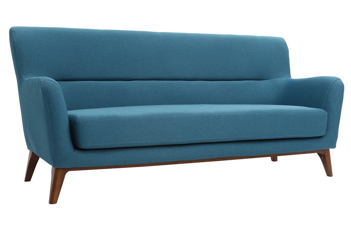 Sof vintage 3 plazas azul petrleo MARKUS