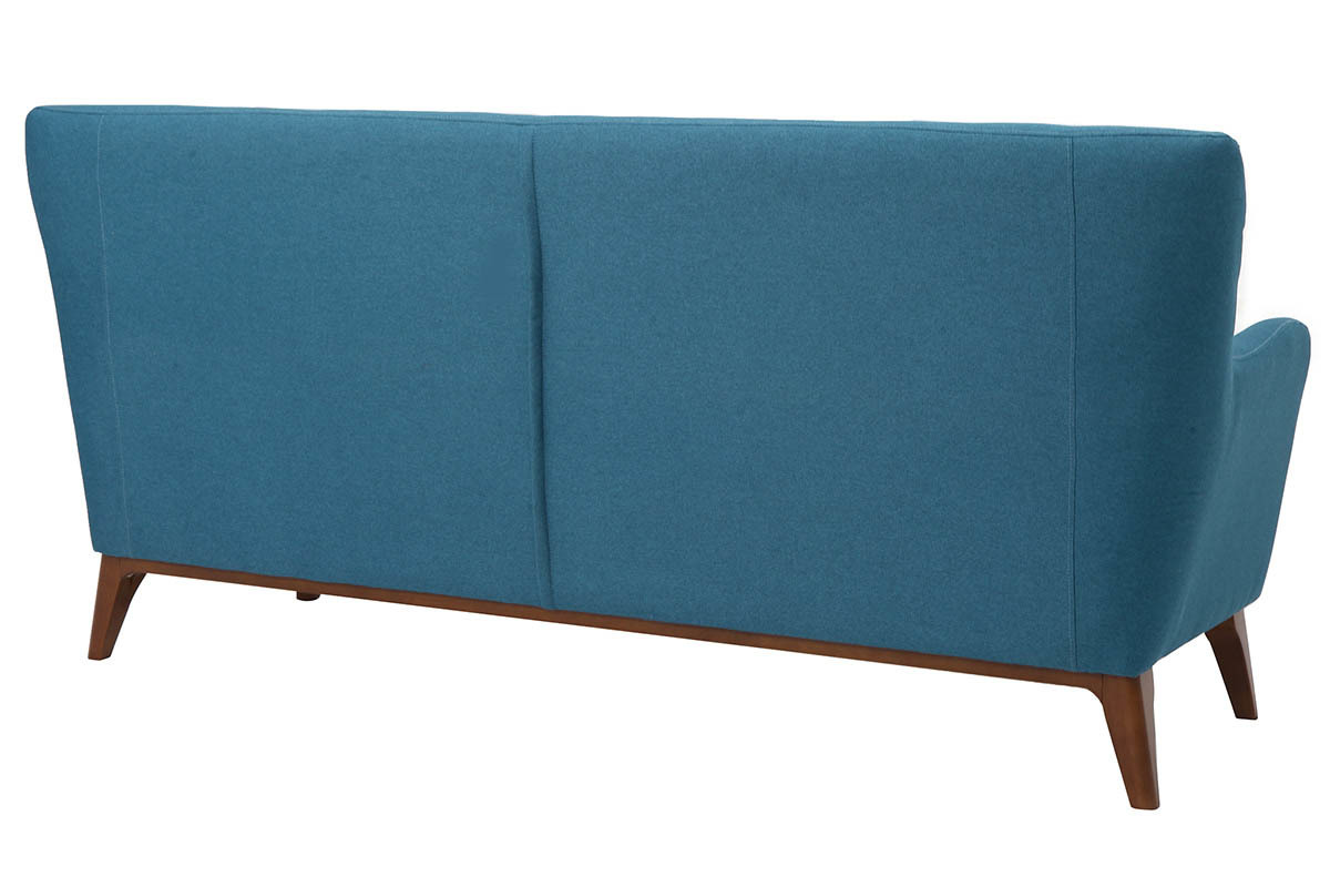 Sof vintage 3 plazas azul petrleo MARKUS