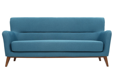 Sof&aacute; vintage 3 plazas azul petr&oacute;leo MARKUS