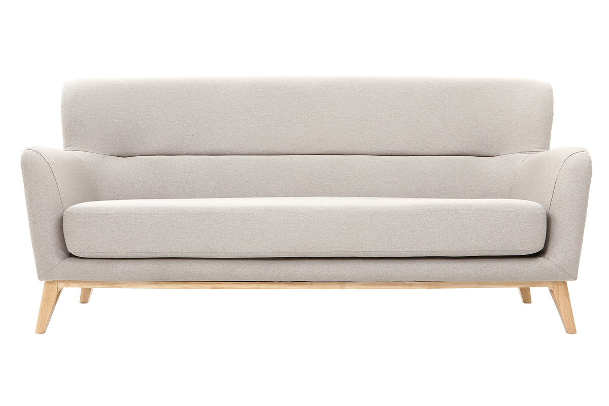 Sof vintage 3 plazas gris claro MARKUS