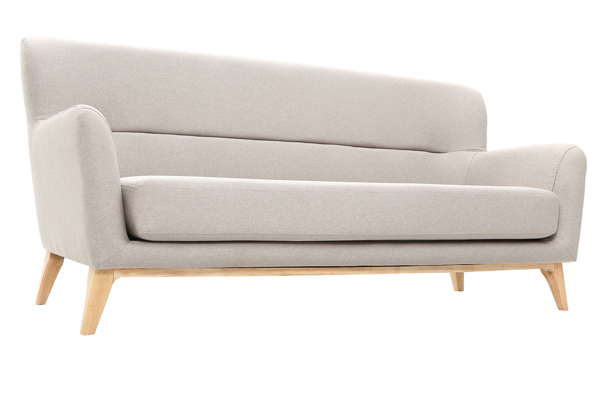 Sof vintage 3 plazas gris claro MARKUS
