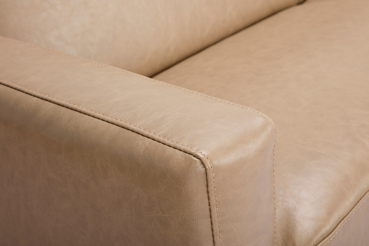 Sof vintage camel 3 plazas RICCI