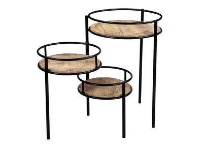 Soporte para plantas modulable en metal y mango THREE - Soporte para plantas modulable en metal y mango THREE
