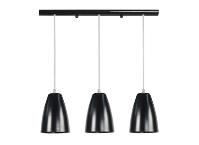 Suspensi&oacute;n barra dise&ntilde;o 3 luces negra FRIDAY