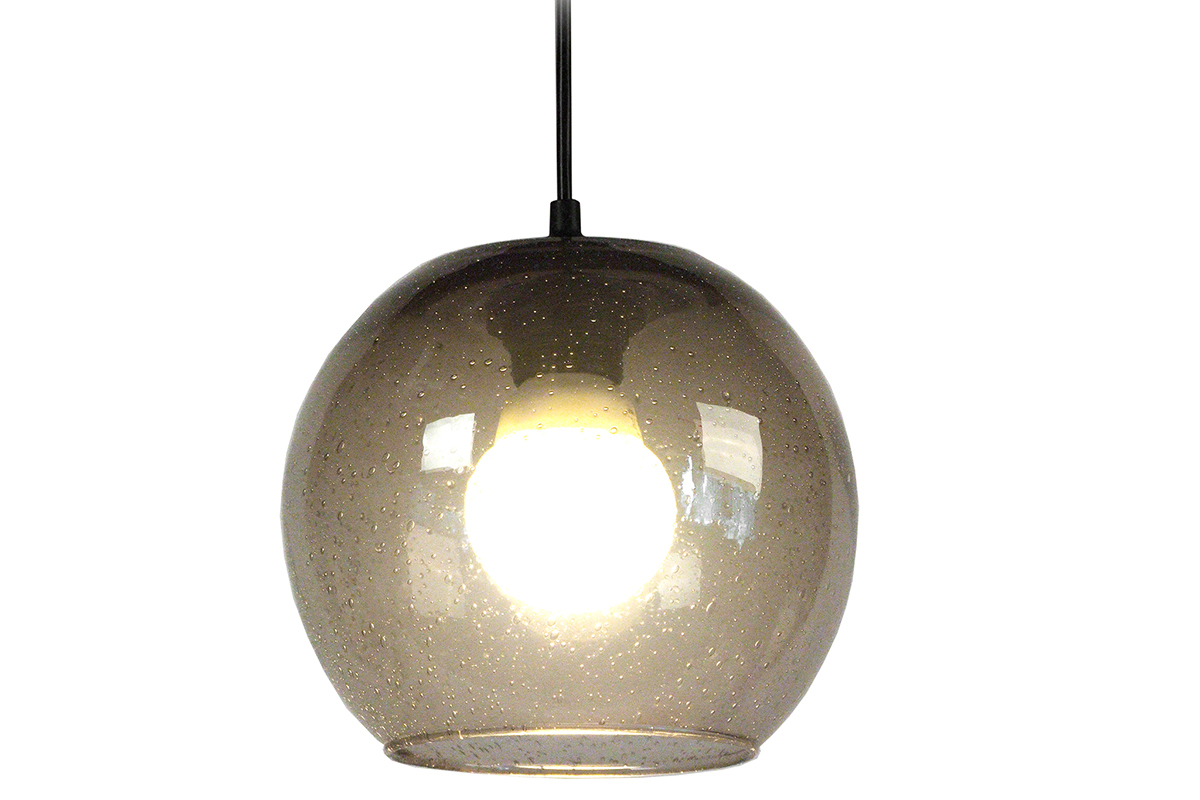 Suspensin bola diseo cristal ahumado SPHERE