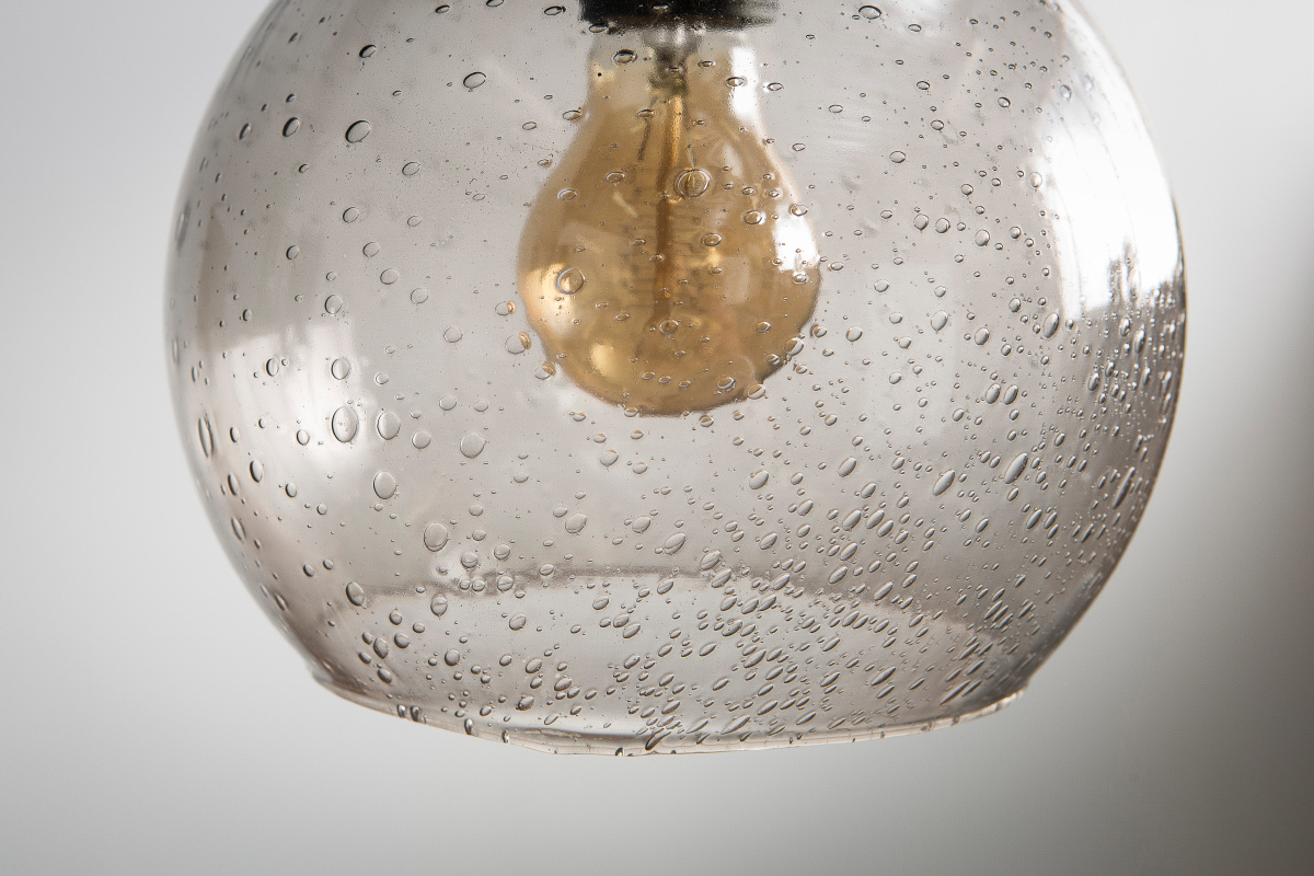 Suspensin bola diseo cristal ahumado SPHERE