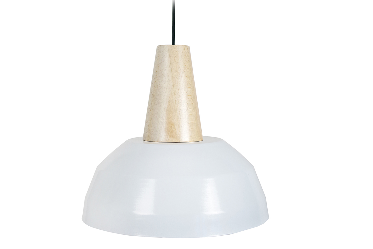 Suspensin diseo blanca y madera PULSE