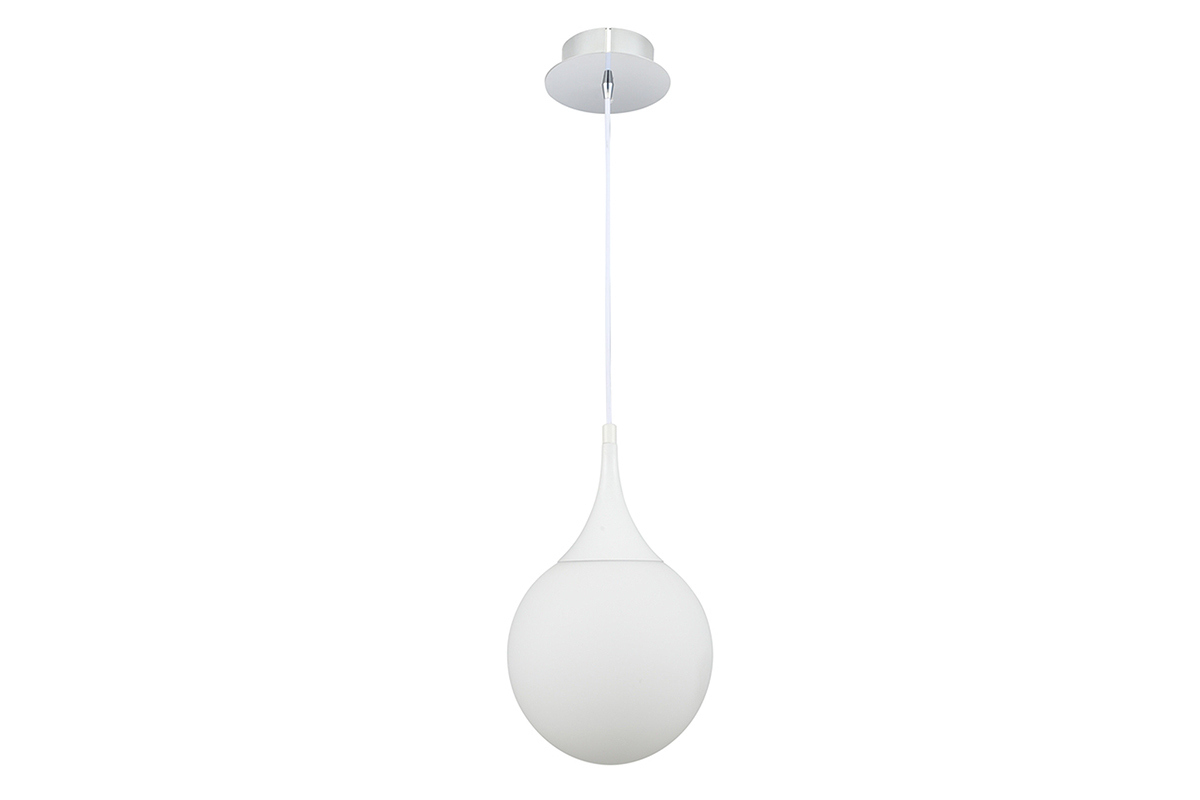 Suspensi�n dise�o cristal blanca 20cm DUKE